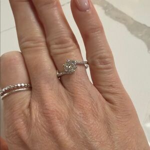 Moissanite Ring size 9 - 1 carat